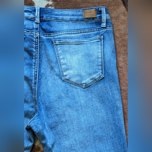 Simple Society Eco Friendly Distressed Skinny Ankle Jeans - Picture 14 of 16